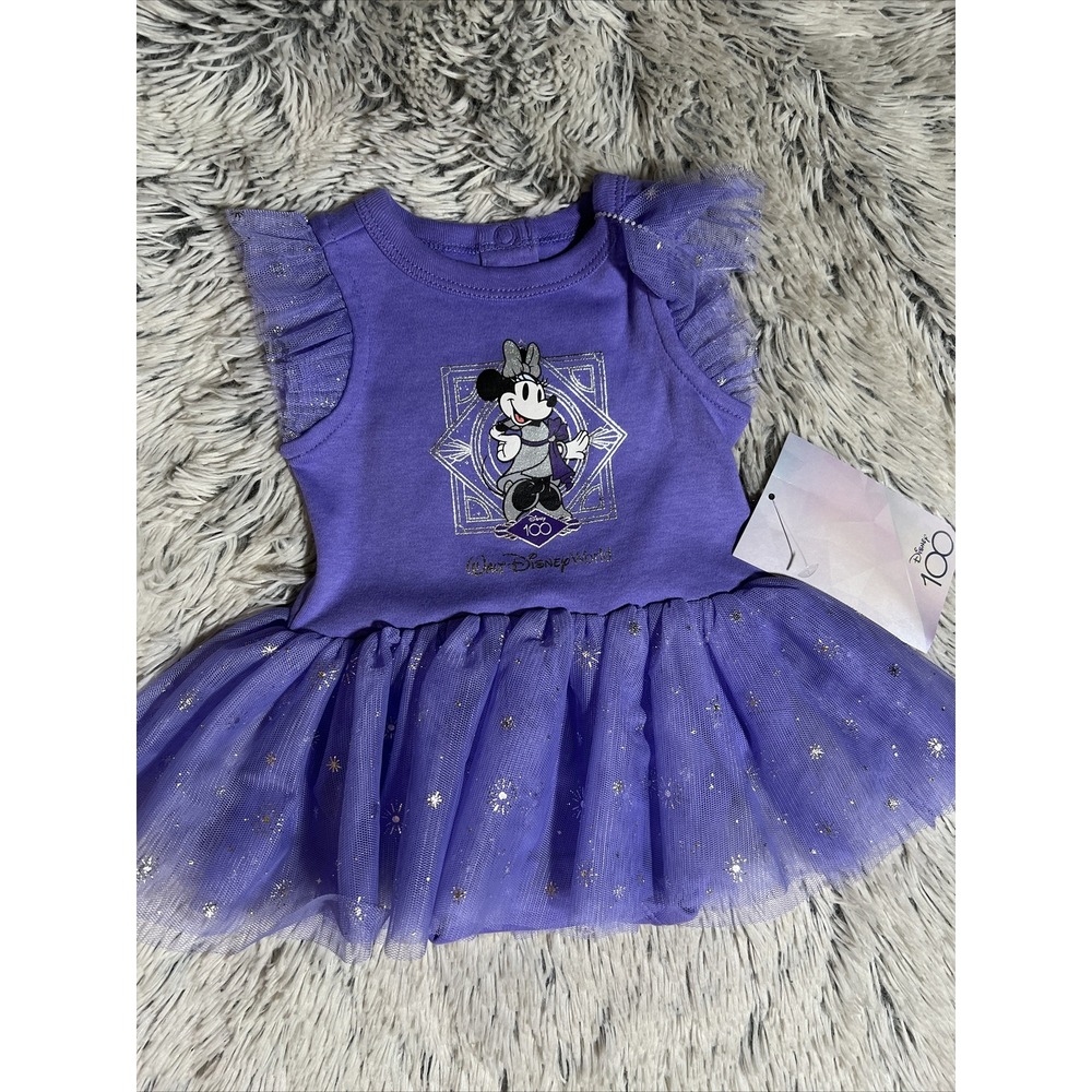 Disney 100 Years Minnie Mouse TUTU BODYSUIT INFANT 0-3M NWT